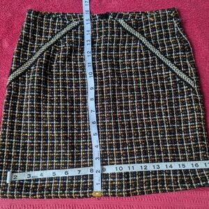 Skies Are Blue Plaid Mini Skirt - Black and Brown